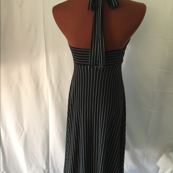 Ayln Paige Sun Dress Blk/Wht Stripe Sz S - Picture 2 of 6